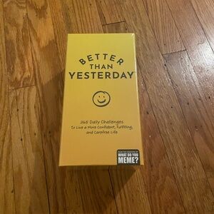 Better Than Yesterday Card Game